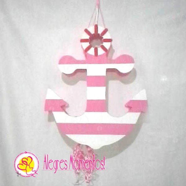 Piñata Ancla Marinero Rosa