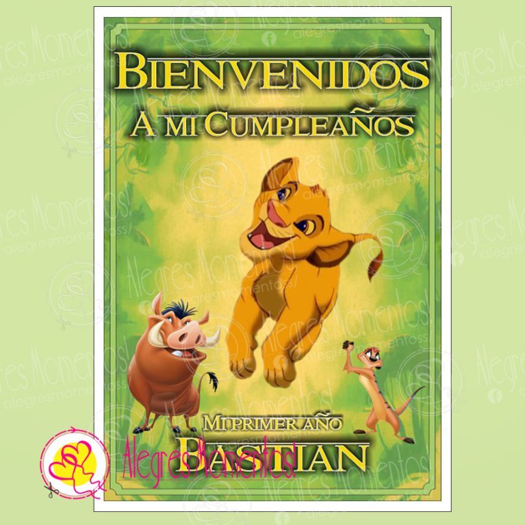 Kit Imprimible Simba De El Rey Leon Alegres Momentos - tematico cumpleaños principal roblox personajes png
