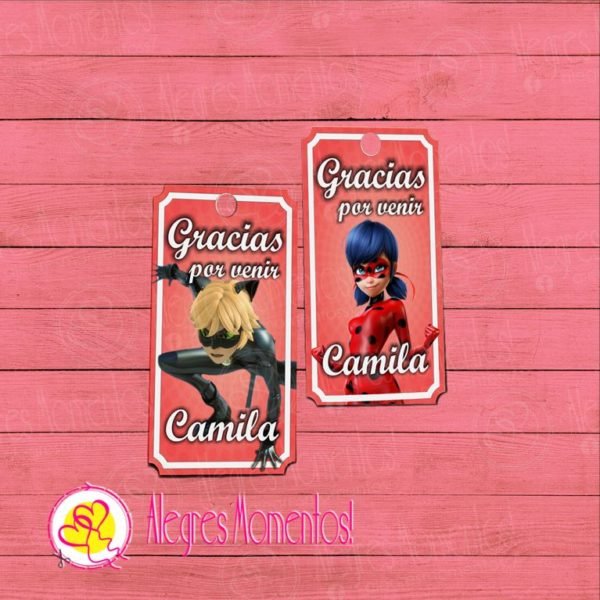 Tarjetitas de agradecimiento Ladybug
