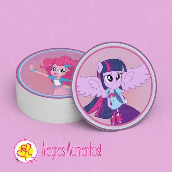 Stickers para golosinas My little Pony Equestria Girls