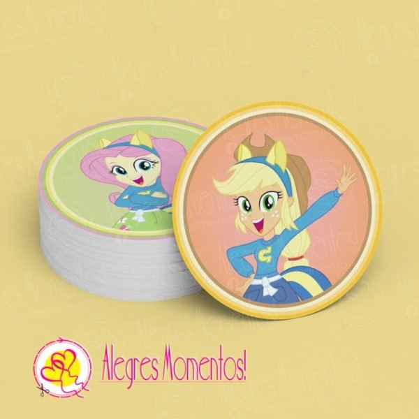 Stickers para golosinas My little Pony Equestria Girls