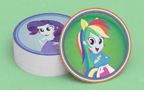 Stickers para golosinas My little Pony Equestria Girls