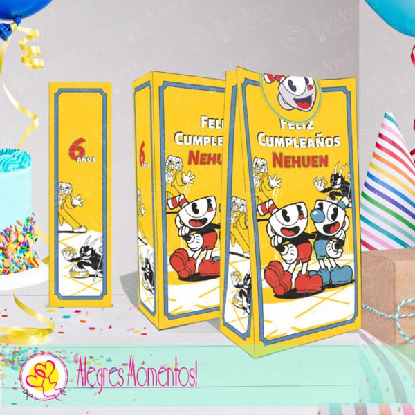 Bolsitas Golosineras CupHead Impresas x 24 unidades